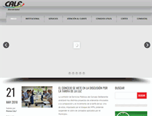 Tablet Screenshot of cooperativacalf.com.ar